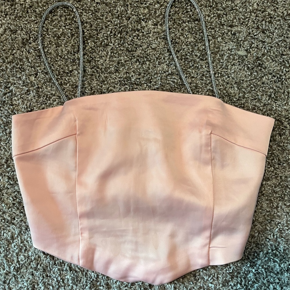Chic Pink Bustier Top